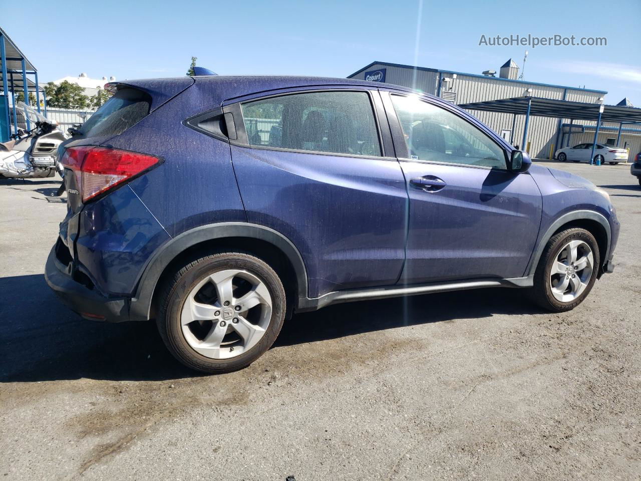 2016 Honda Hr-v Lx Blue vin: 3CZRU6H38GM745139