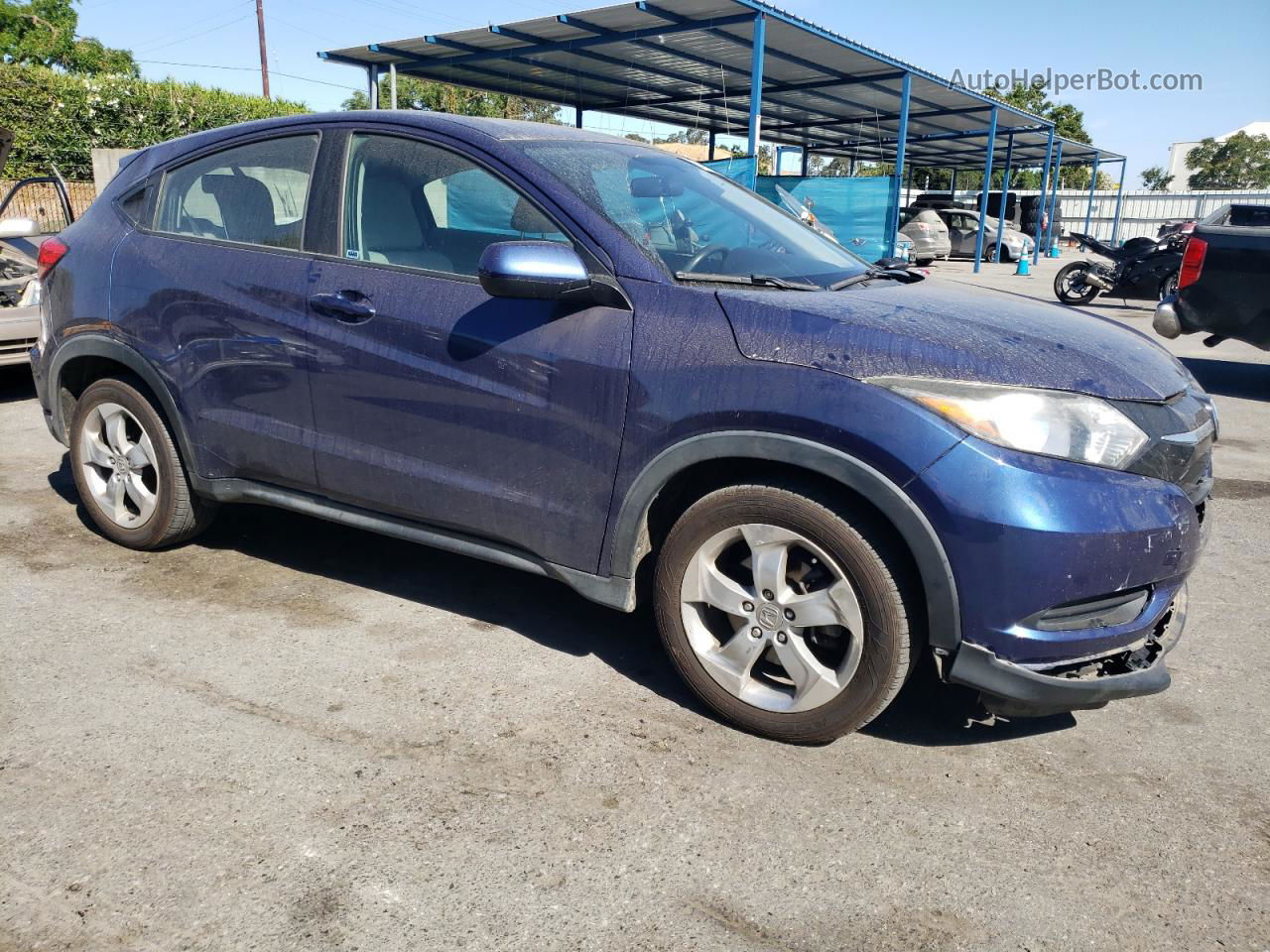 2016 Honda Hr-v Lx Синий vin: 3CZRU6H38GM745139