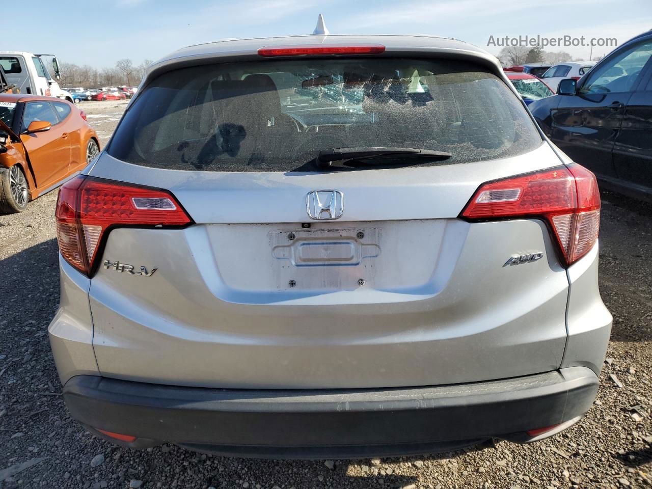 2016 Honda Hr-v Lx Silver vin: 3CZRU6H38GM747683