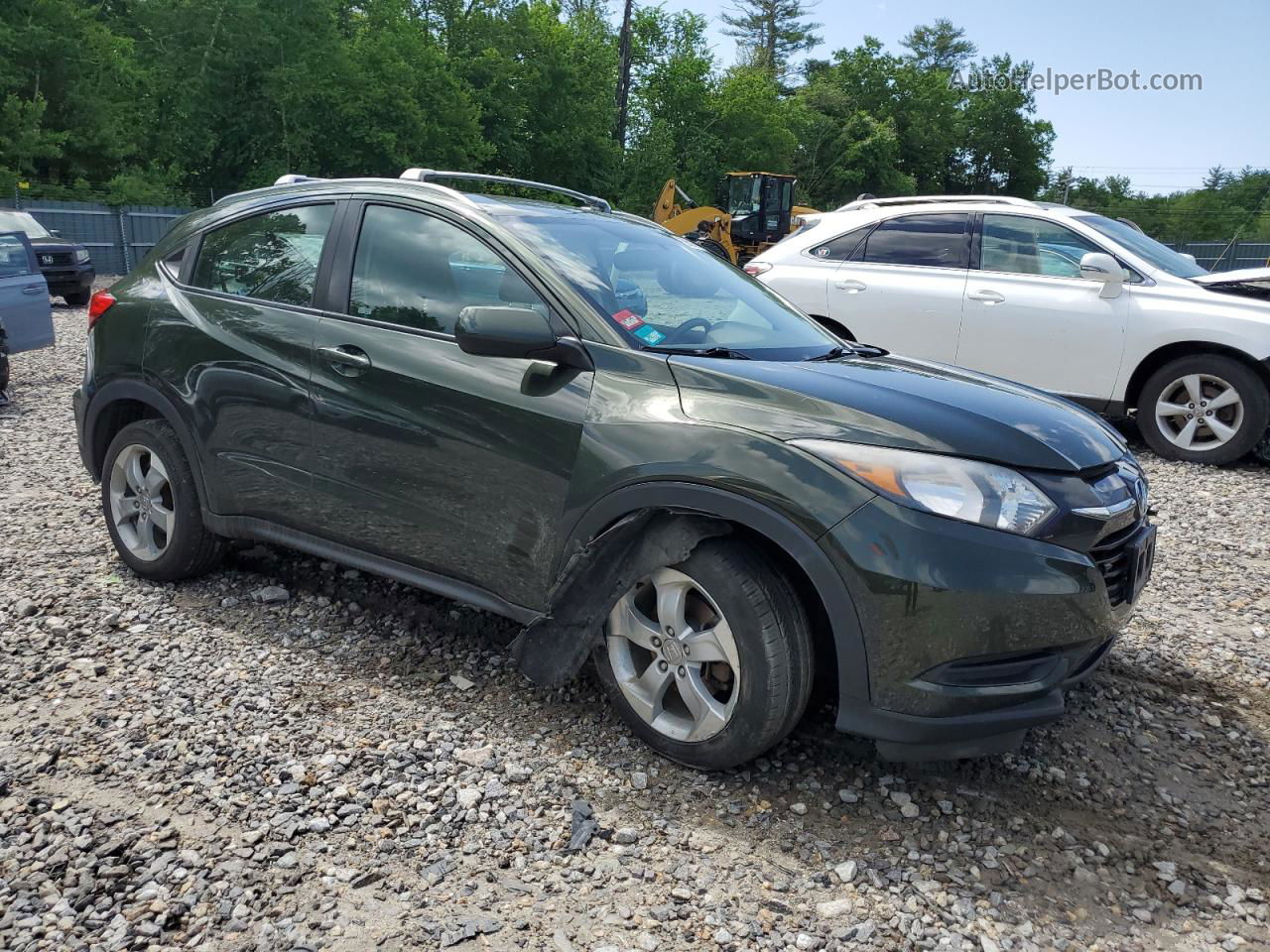 2016 Honda Hr-v Lx Green vin: 3CZRU6H38GM756190