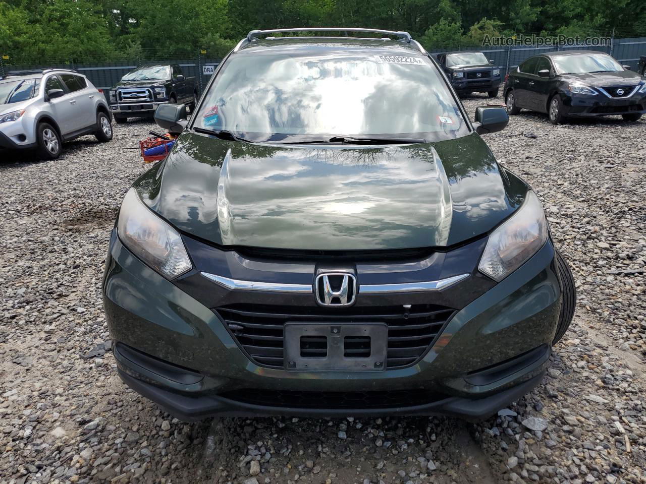 2016 Honda Hr-v Lx Green vin: 3CZRU6H38GM756190