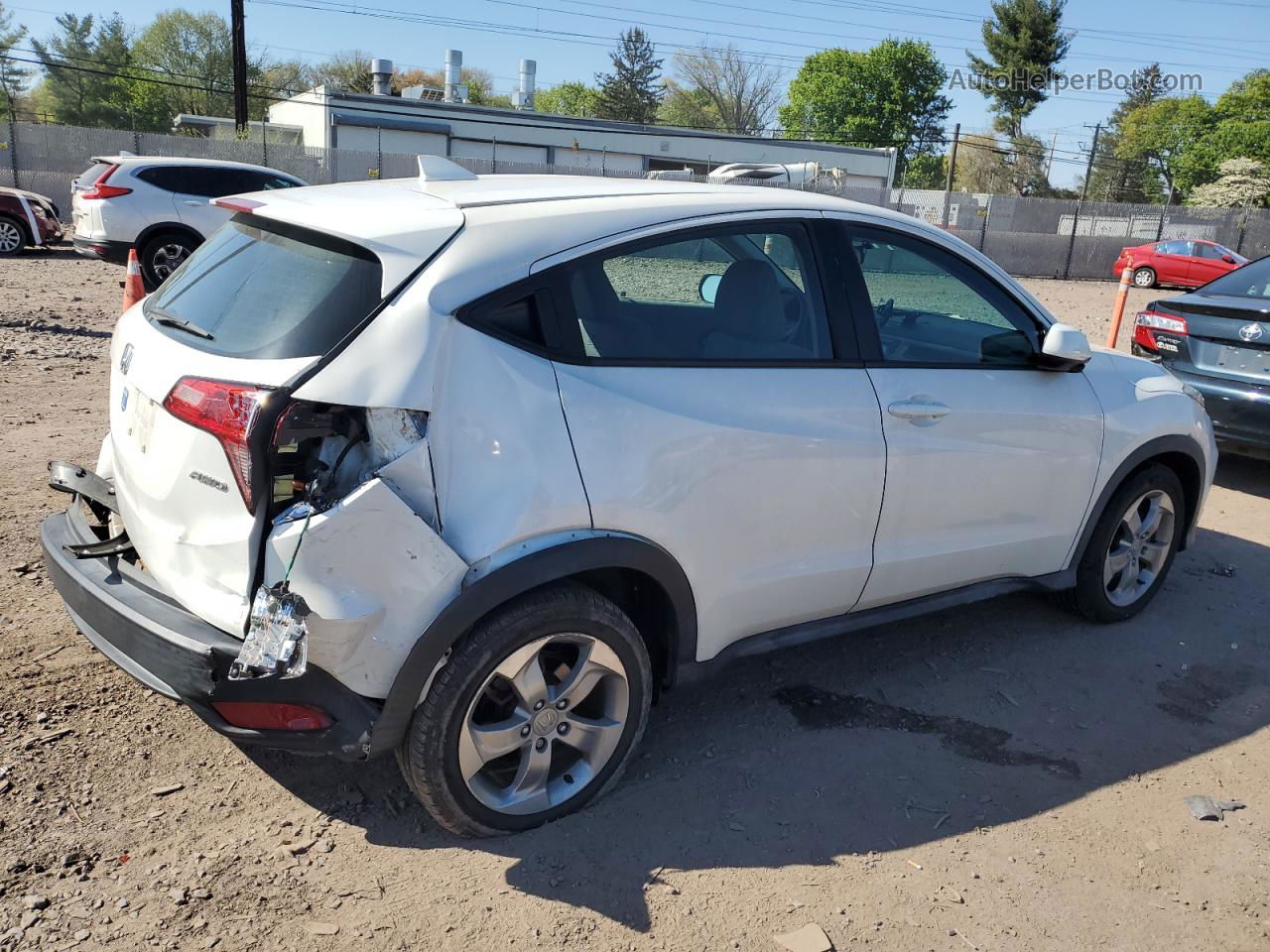 2016 Honda Hr-v Lx White vin: 3CZRU6H38GM766878