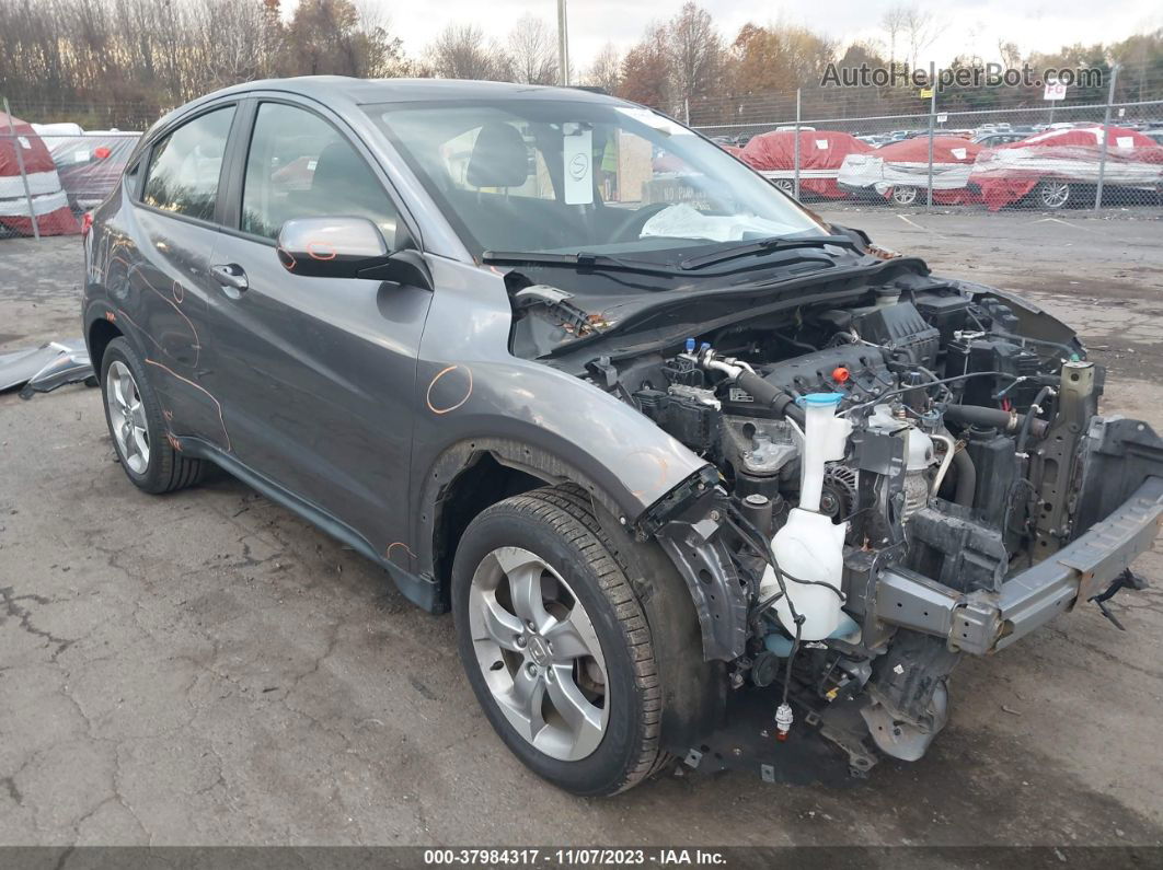 2017 Honda Hr-v Lx Gray vin: 3CZRU6H38HG706762