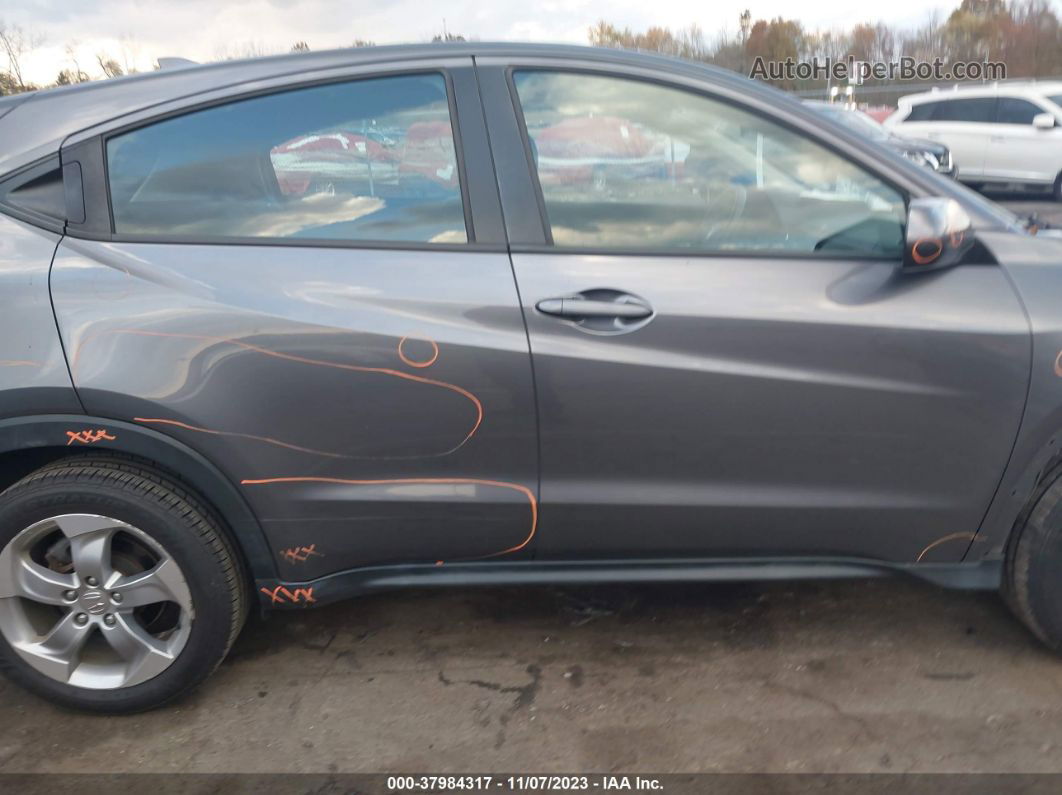 2017 Honda Hr-v Lx Gray vin: 3CZRU6H38HG706762