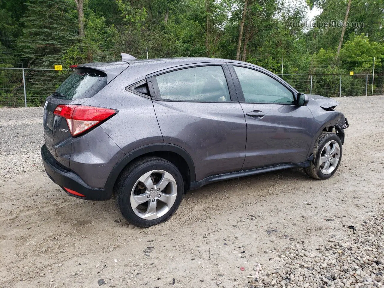 2017 Honda Hr-v Lx Gray vin: 3CZRU6H38HG709242