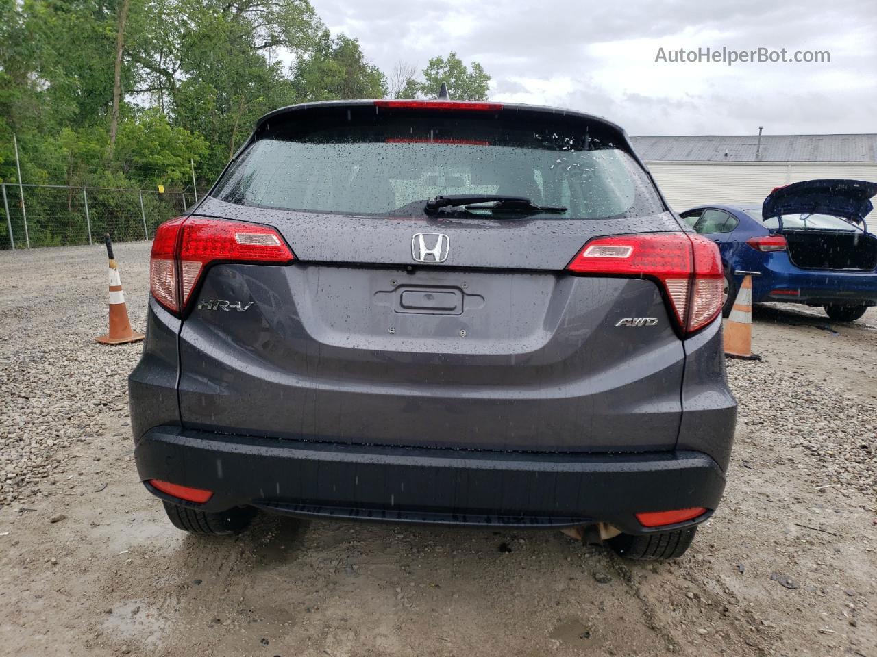 2017 Honda Hr-v Lx Gray vin: 3CZRU6H38HG709242