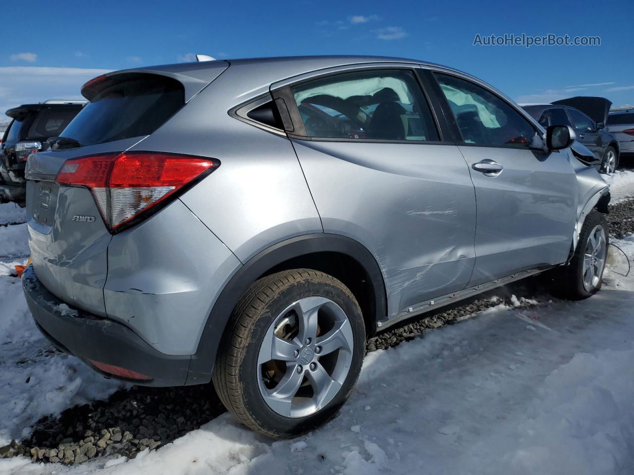 2019 Honda Hr-v Lx Silver vin: 3CZRU6H38KG710124