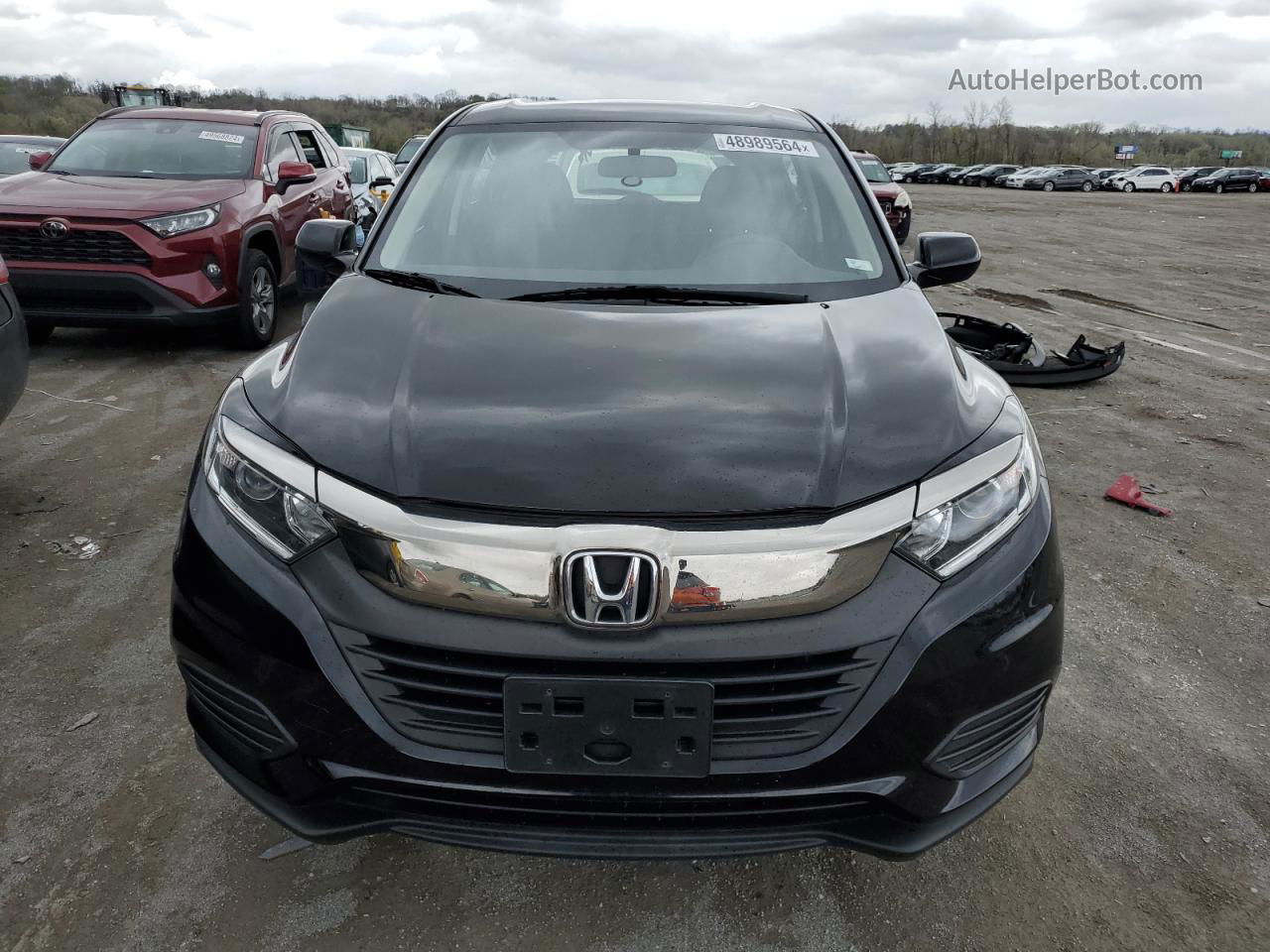 2019 Honda Hr-v Lx Black vin: 3CZRU6H38KG719891