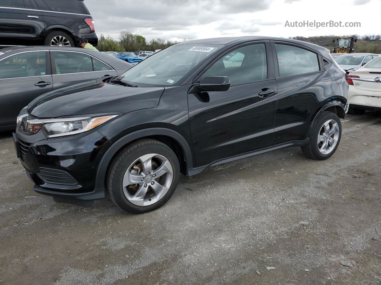 2019 Honda Hr-v Lx Black vin: 3CZRU6H38KG719891