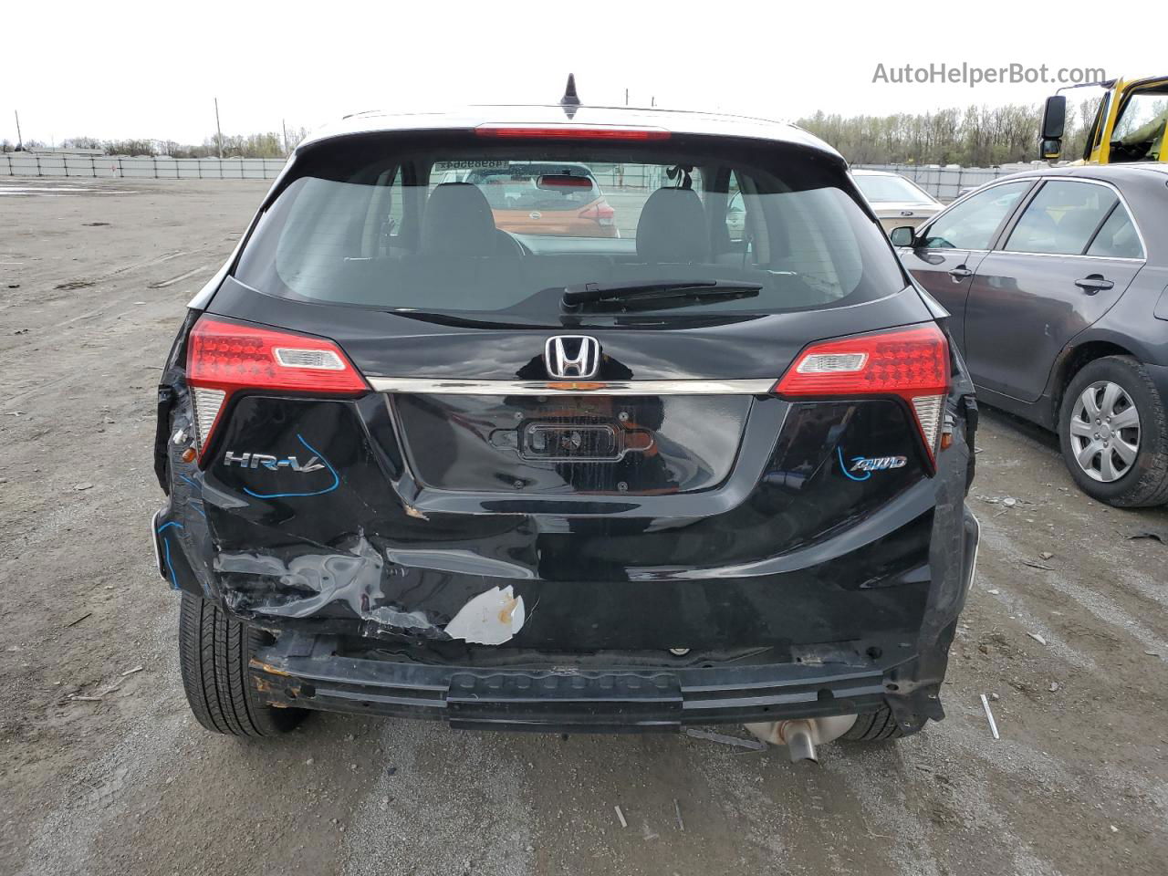2019 Honda Hr-v Lx Black vin: 3CZRU6H38KG719891