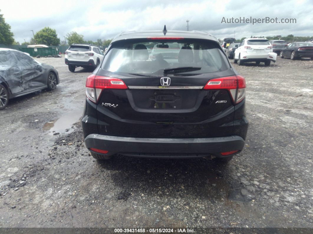 2019 Honda Hr-v Lx Black vin: 3CZRU6H38KG721947