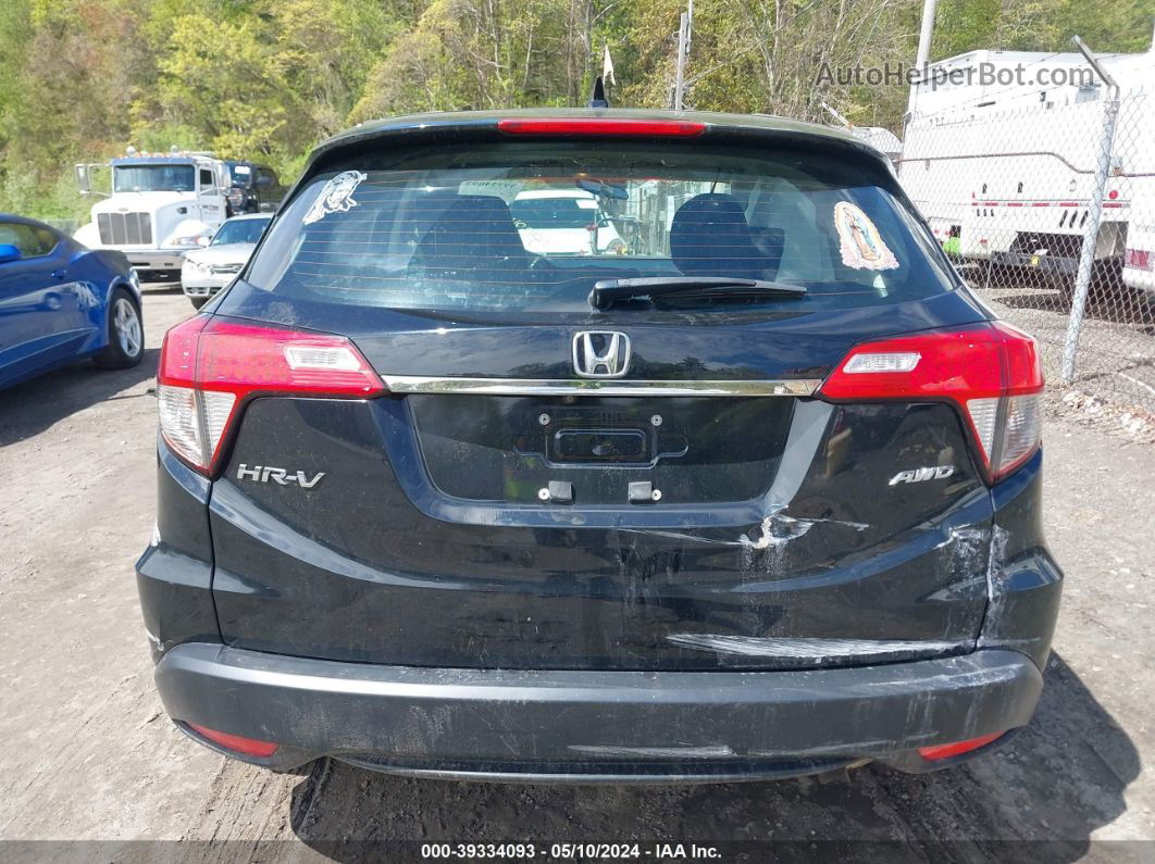 2019 Honda Hr-v Lx Black vin: 3CZRU6H38KG731426