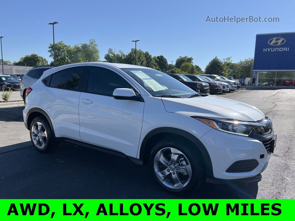 2019 Honda Hr-v Lx White vin: 3CZRU6H38KM718774