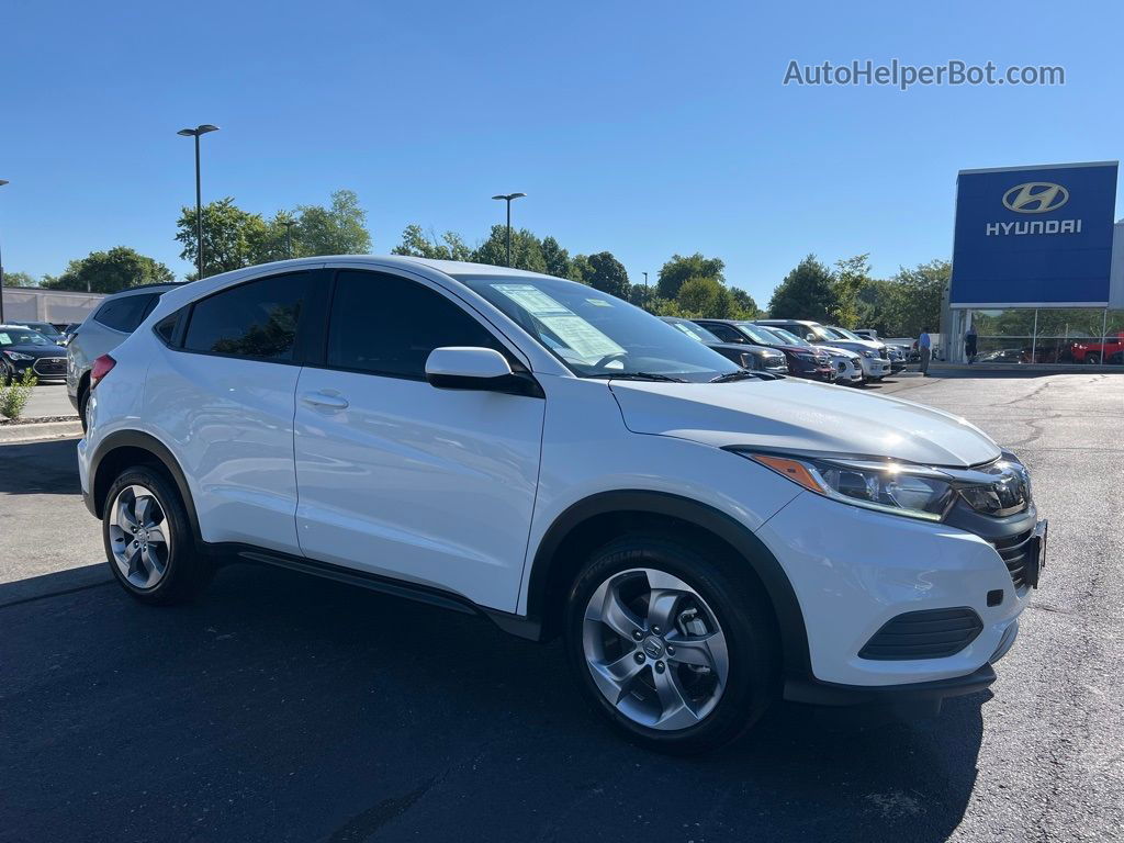 2019 Honda Hr-v Lx White vin: 3CZRU6H38KM718774