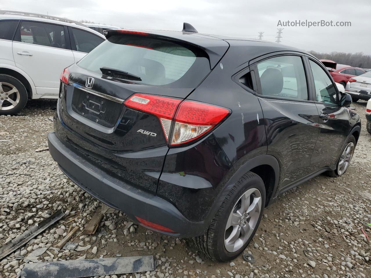 2021 Honda Hr-v Lx Black vin: 3CZRU6H38MM707910