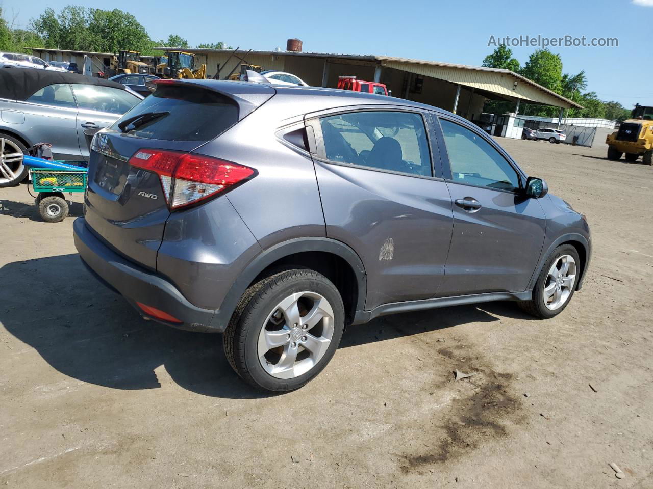 2021 Honda Hr-v Lx Gray vin: 3CZRU6H38MM729261