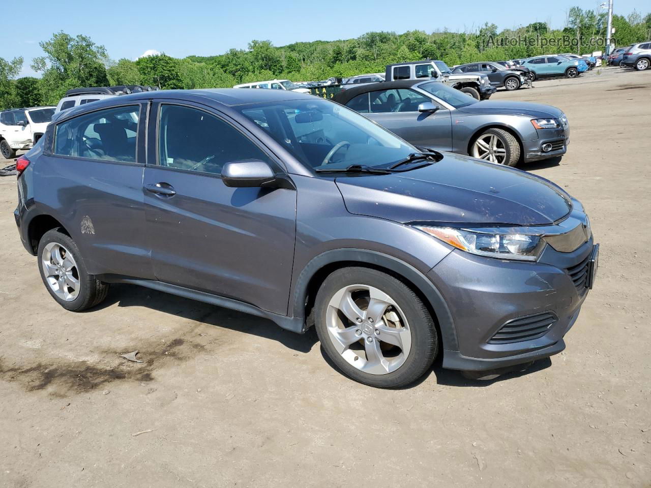 2021 Honda Hr-v Lx Gray vin: 3CZRU6H38MM729261