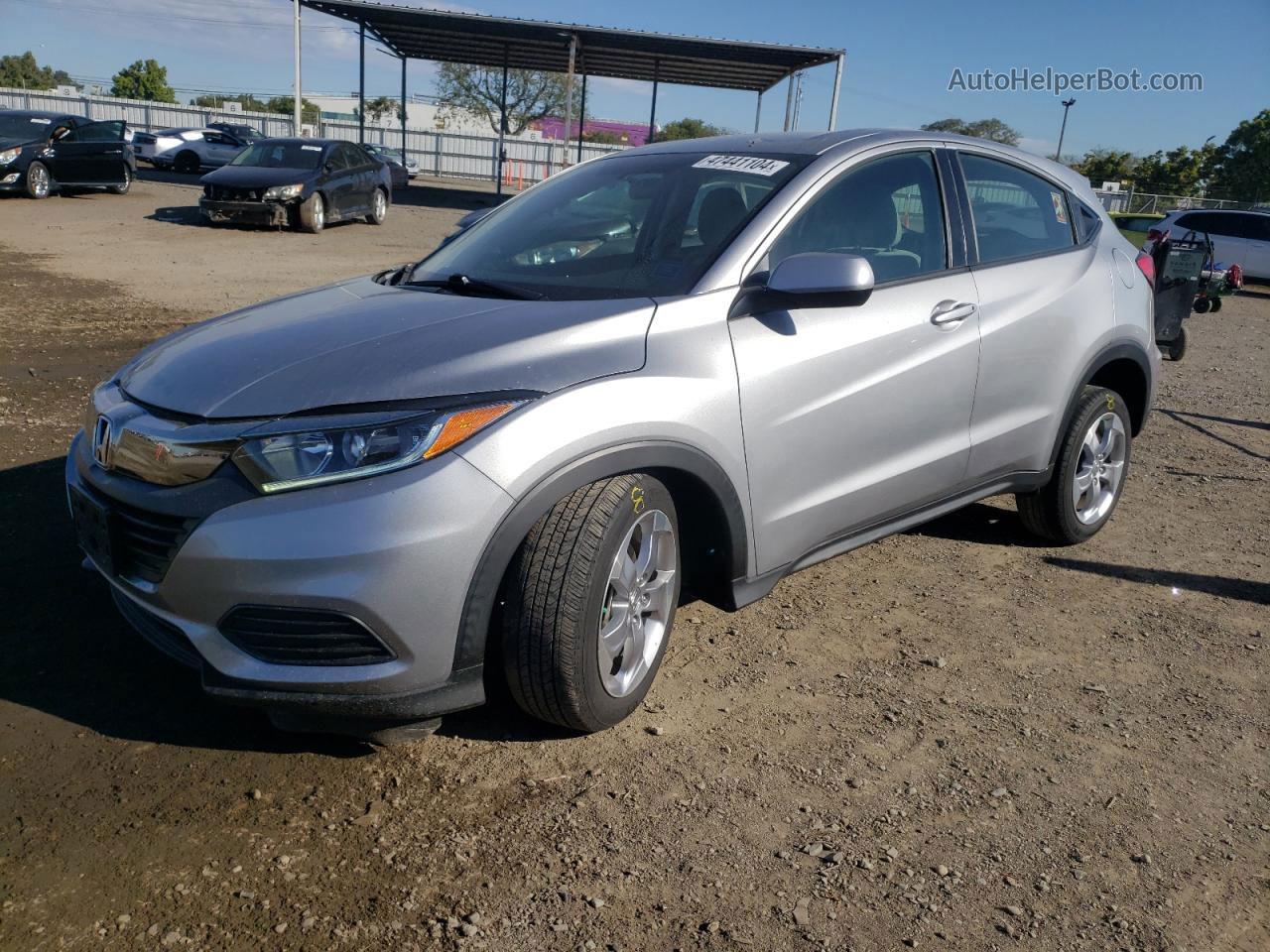 2021 Honda Hr-v Lx Gray vin: 3CZRU6H38MM732967