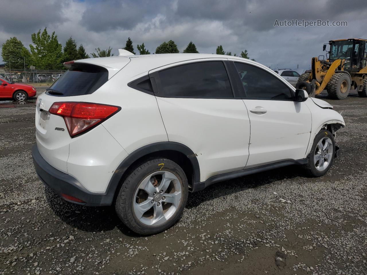 2016 Honda Hr-v Lx White vin: 3CZRU6H39GM707385