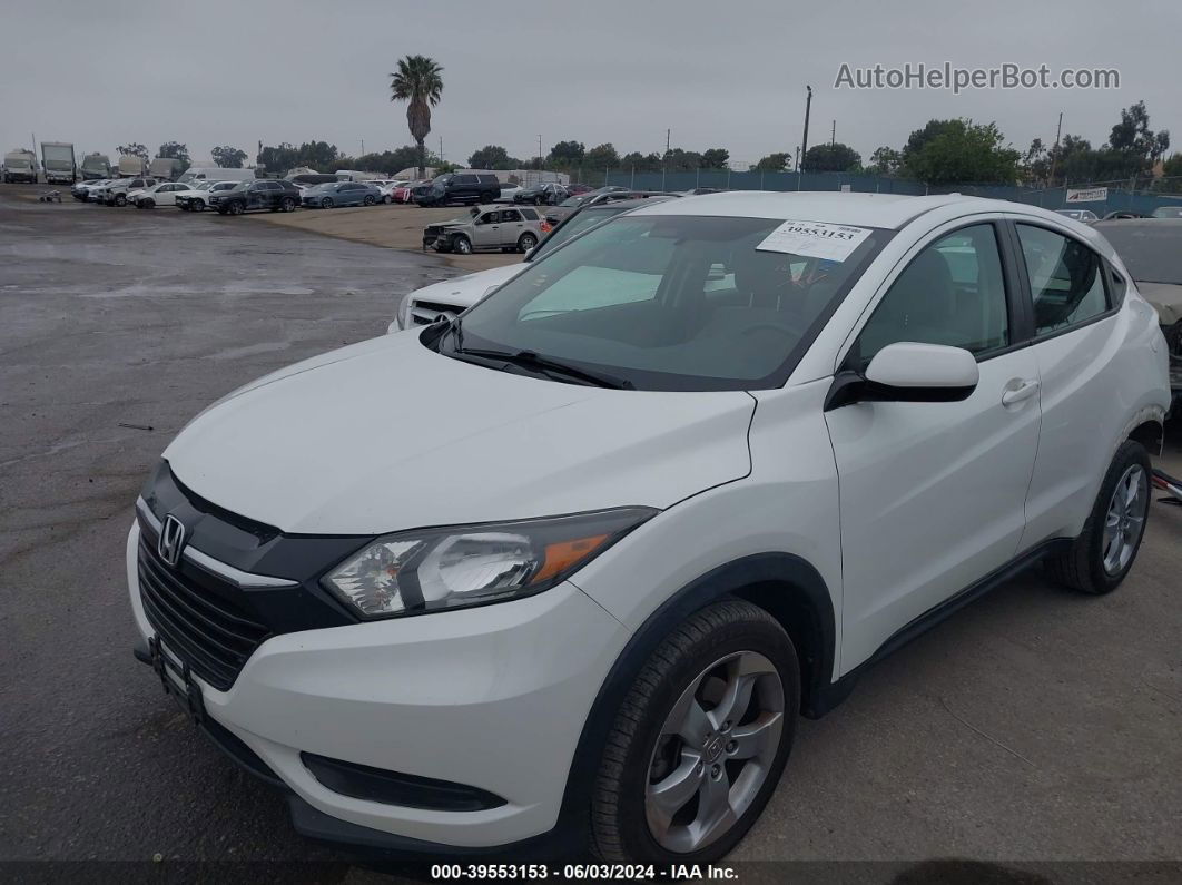 2016 Honda Hr-v Lx White vin: 3CZRU6H39GM742007