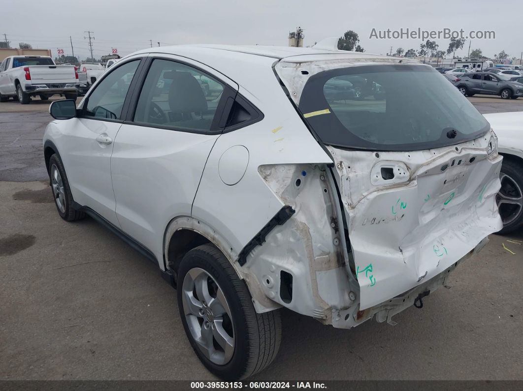 2016 Honda Hr-v Lx White vin: 3CZRU6H39GM742007