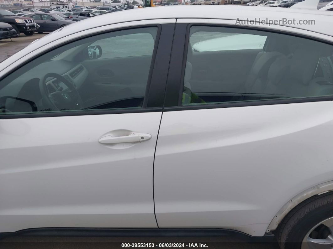 2016 Honda Hr-v Lx White vin: 3CZRU6H39GM742007