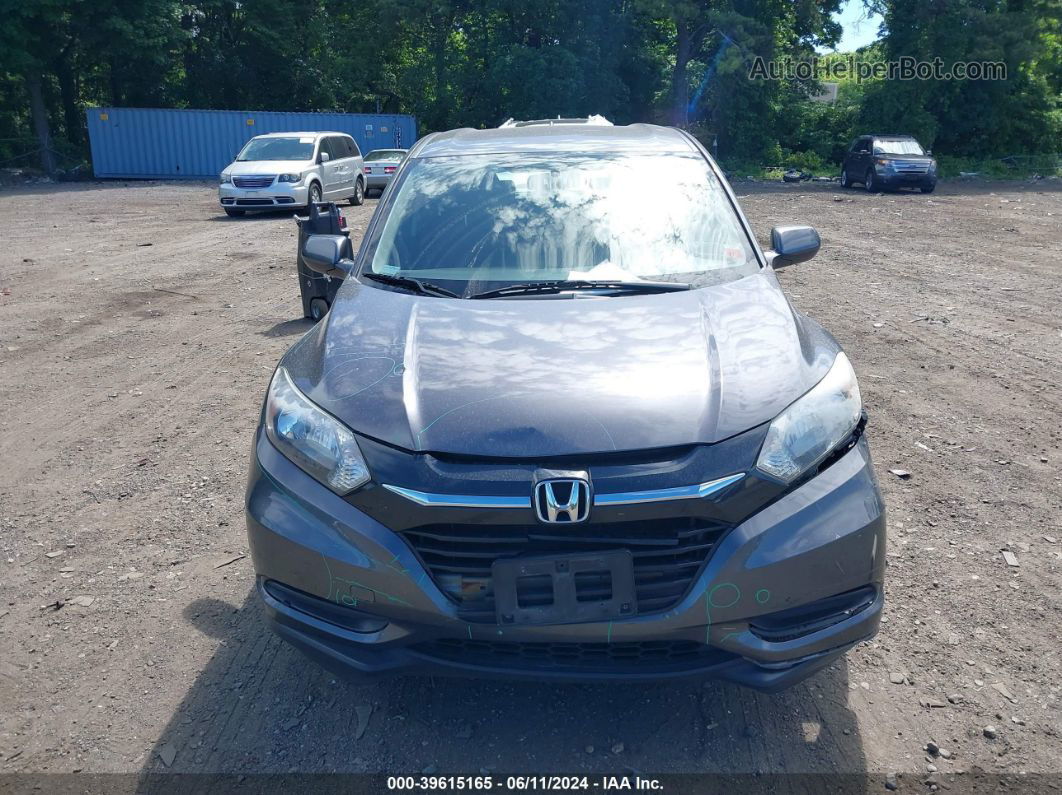 2016 Honda Hr-v Lx Gray vin: 3CZRU6H39GM767859