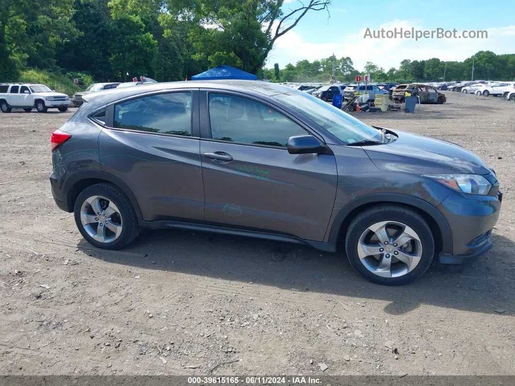 2016 Honda Hr-v Lx Gray vin: 3CZRU6H39GM767859