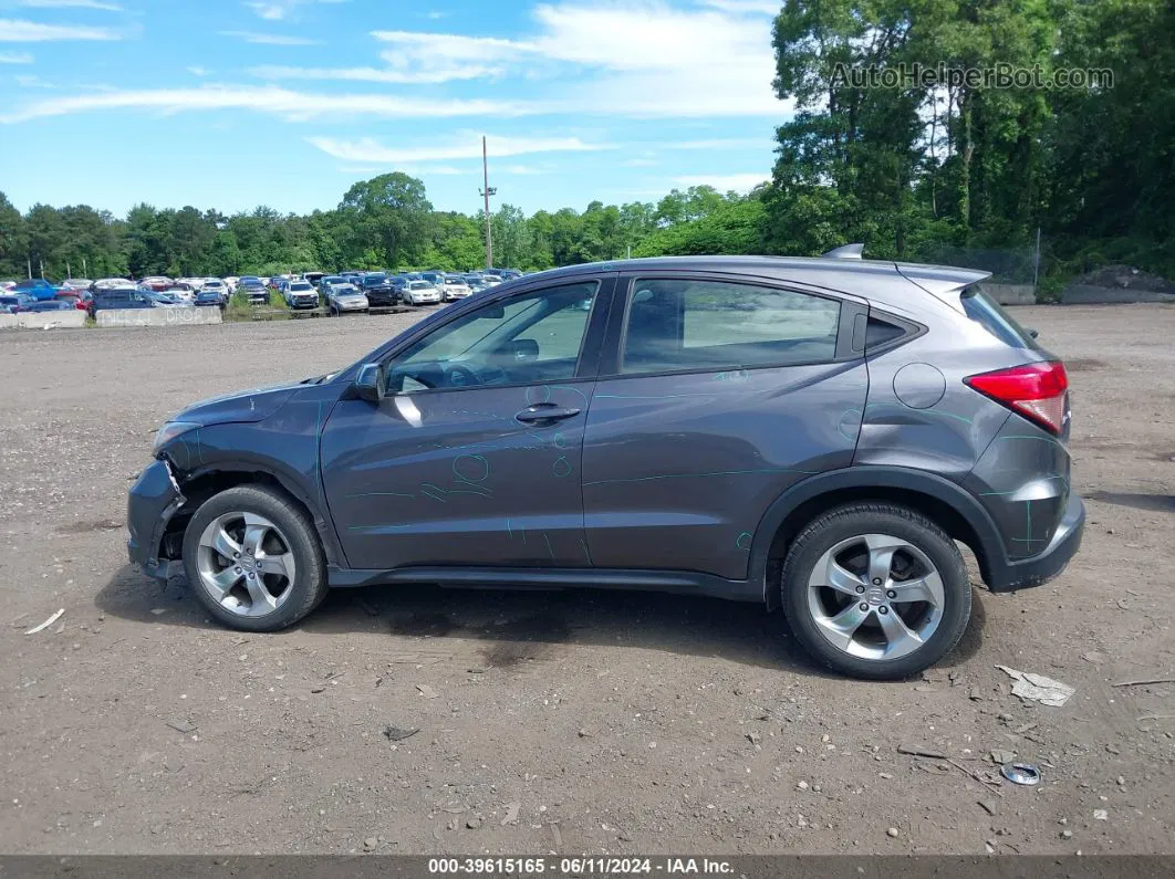 2016 Honda Hr-v Lx Gray vin: 3CZRU6H39GM767859