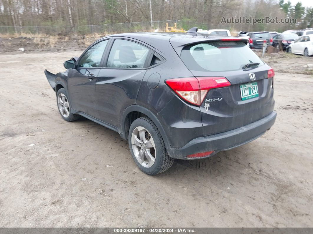 2016 Honda Hr-v Lx Gray vin: 3CZRU6H39GM770566