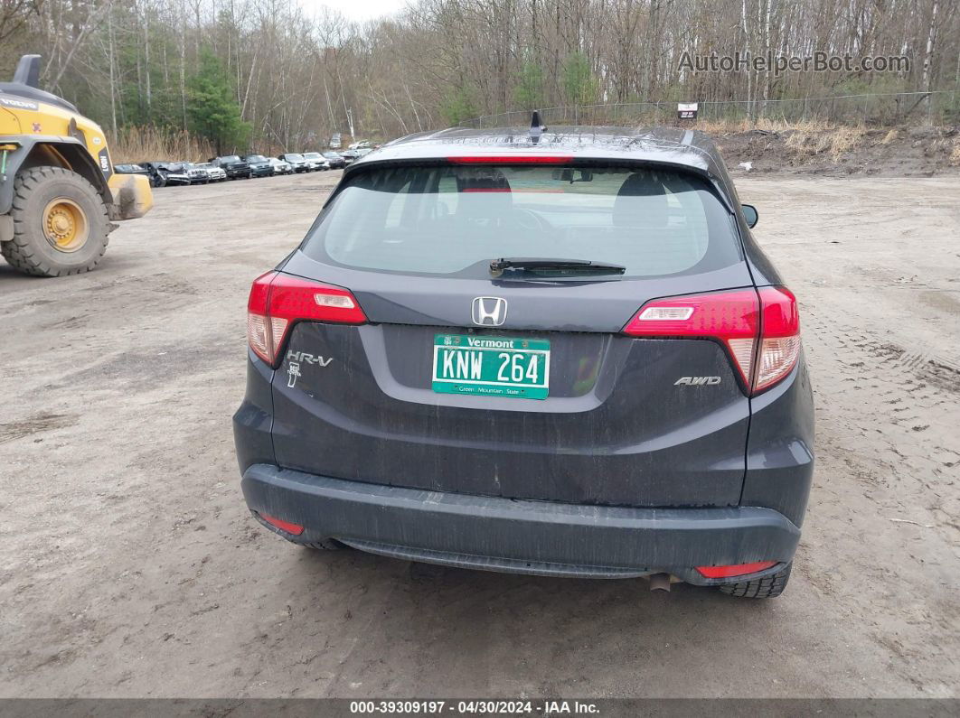 2016 Honda Hr-v Lx Gray vin: 3CZRU6H39GM770566