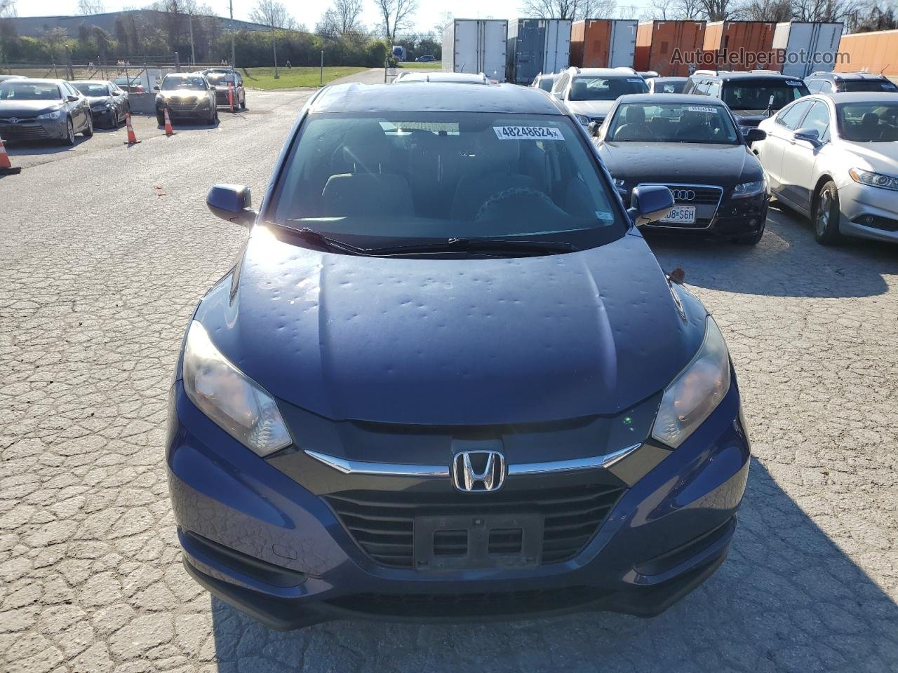 2017 Honda Hr-v Lx Blue vin: 3CZRU6H39HG703594