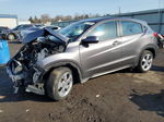 2017 Honda Hr-v Lx Gray vin: 3CZRU6H39HG707578