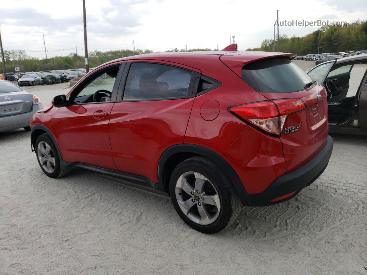 2018 Honda Hr-v Lx Red vin: 3CZRU6H39JG722135