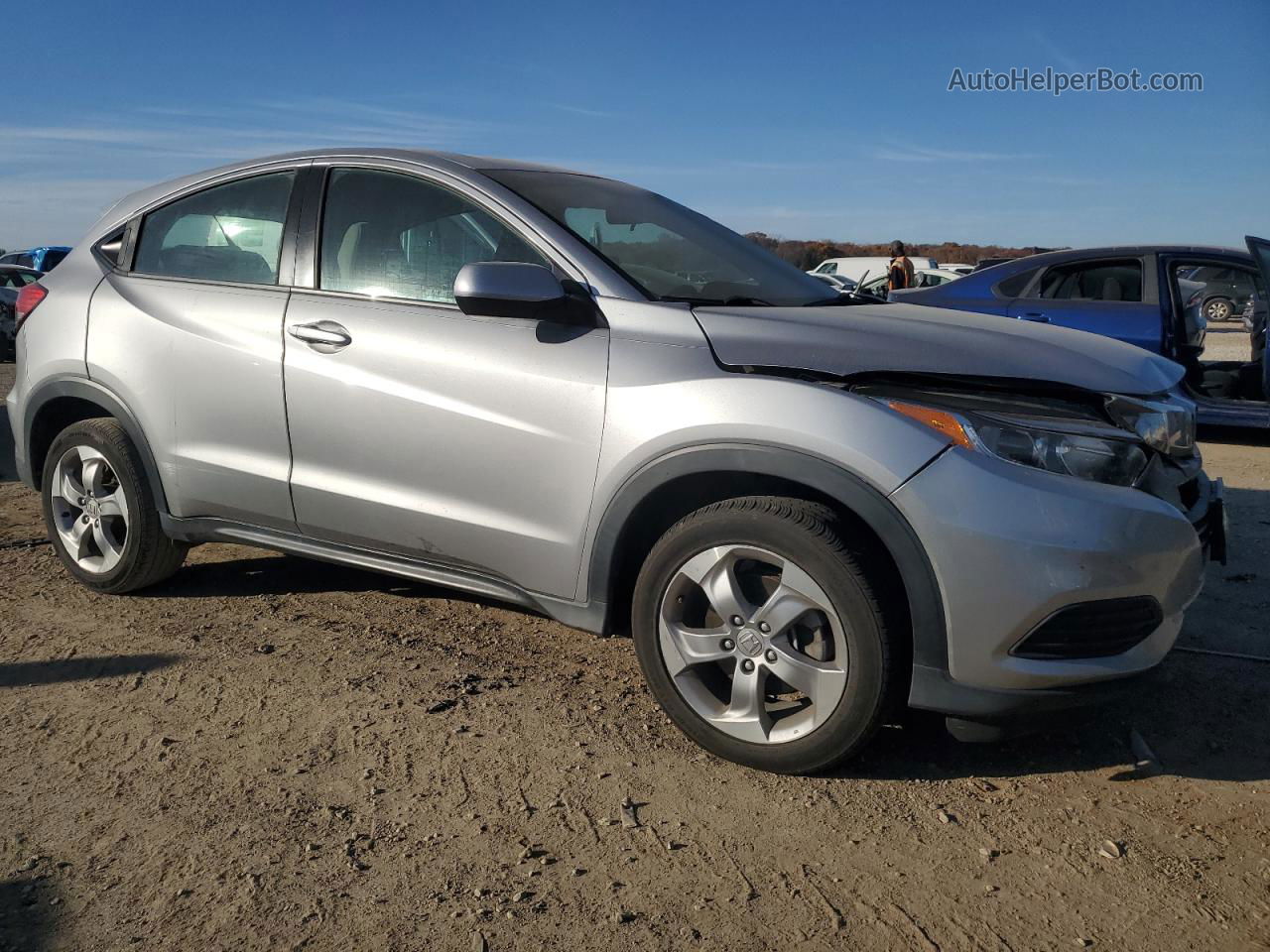 2019 Honda Hr-v Lx Silver vin: 3CZRU6H39KG705093