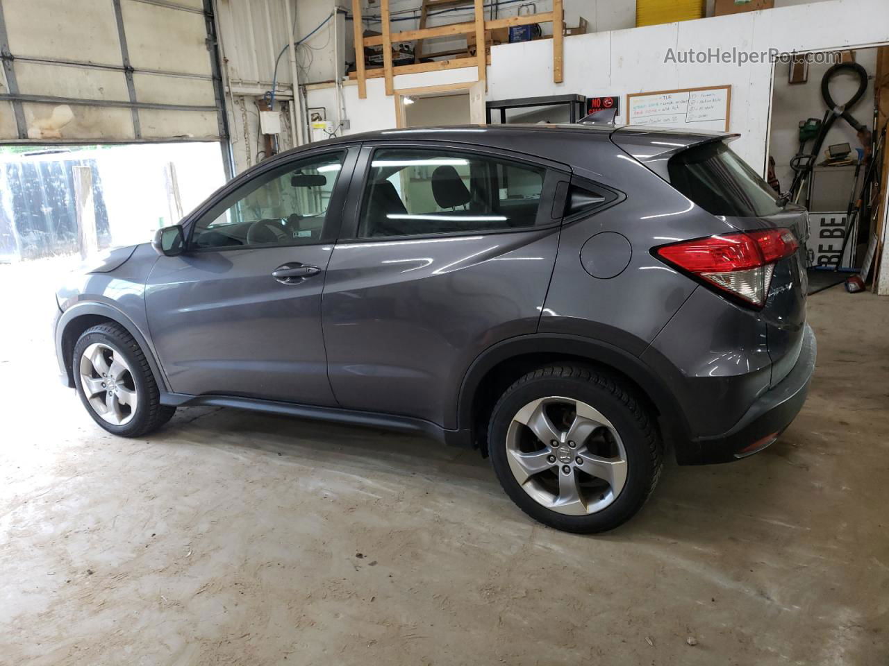 2019 Honda Hr-v Lx Gray vin: 3CZRU6H39KG709502