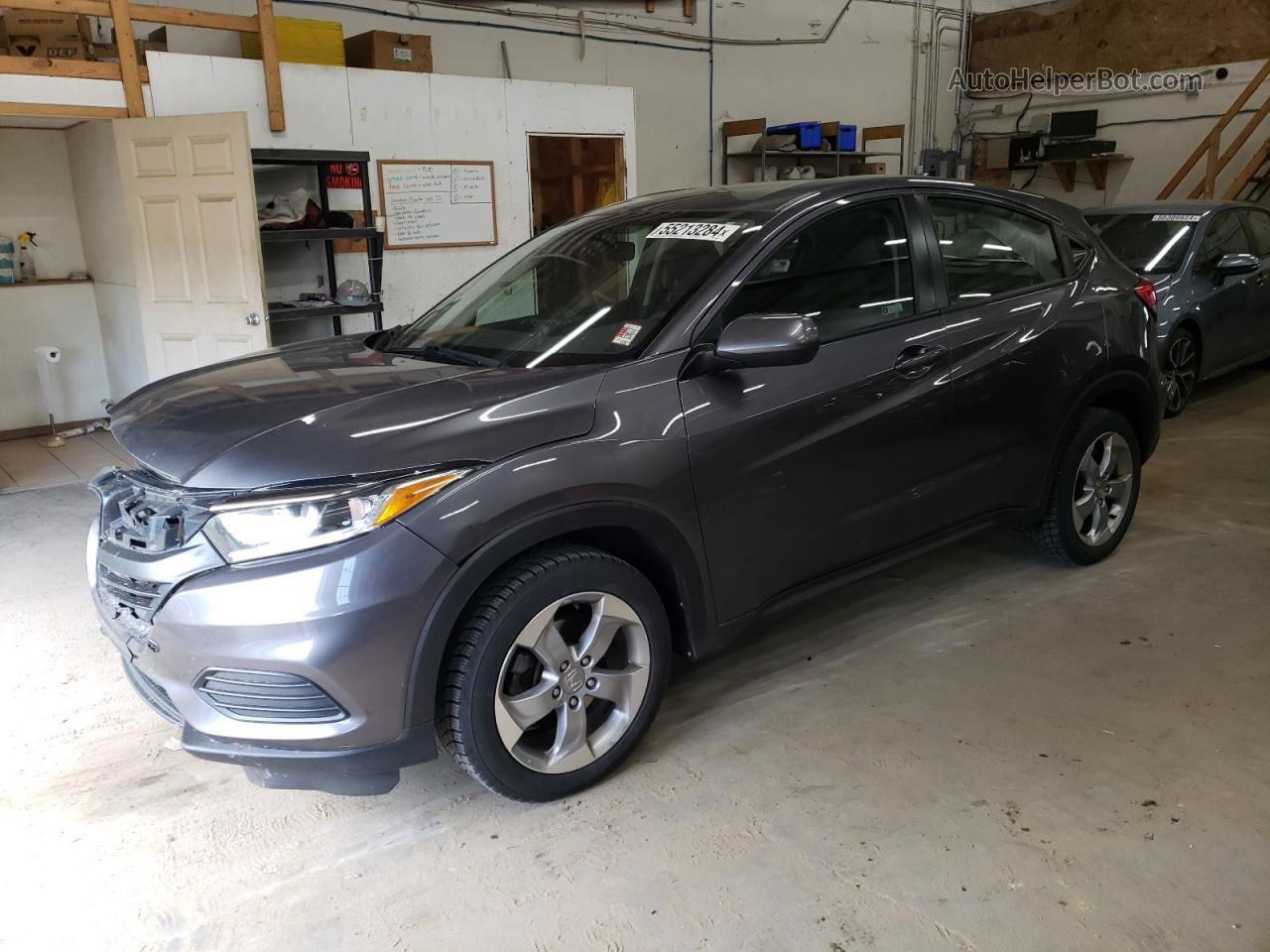 2019 Honda Hr-v Lx Gray vin: 3CZRU6H39KG709502