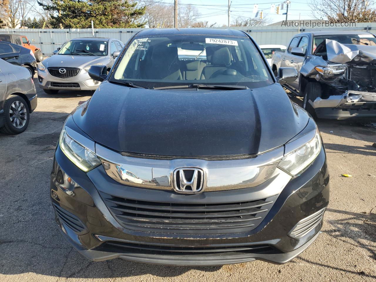 2019 Honda Hr-v Lx Black vin: 3CZRU6H39KG722072