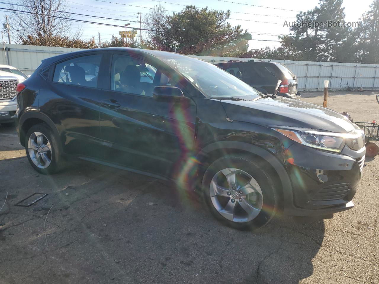 2019 Honda Hr-v Lx Black vin: 3CZRU6H39KG722072