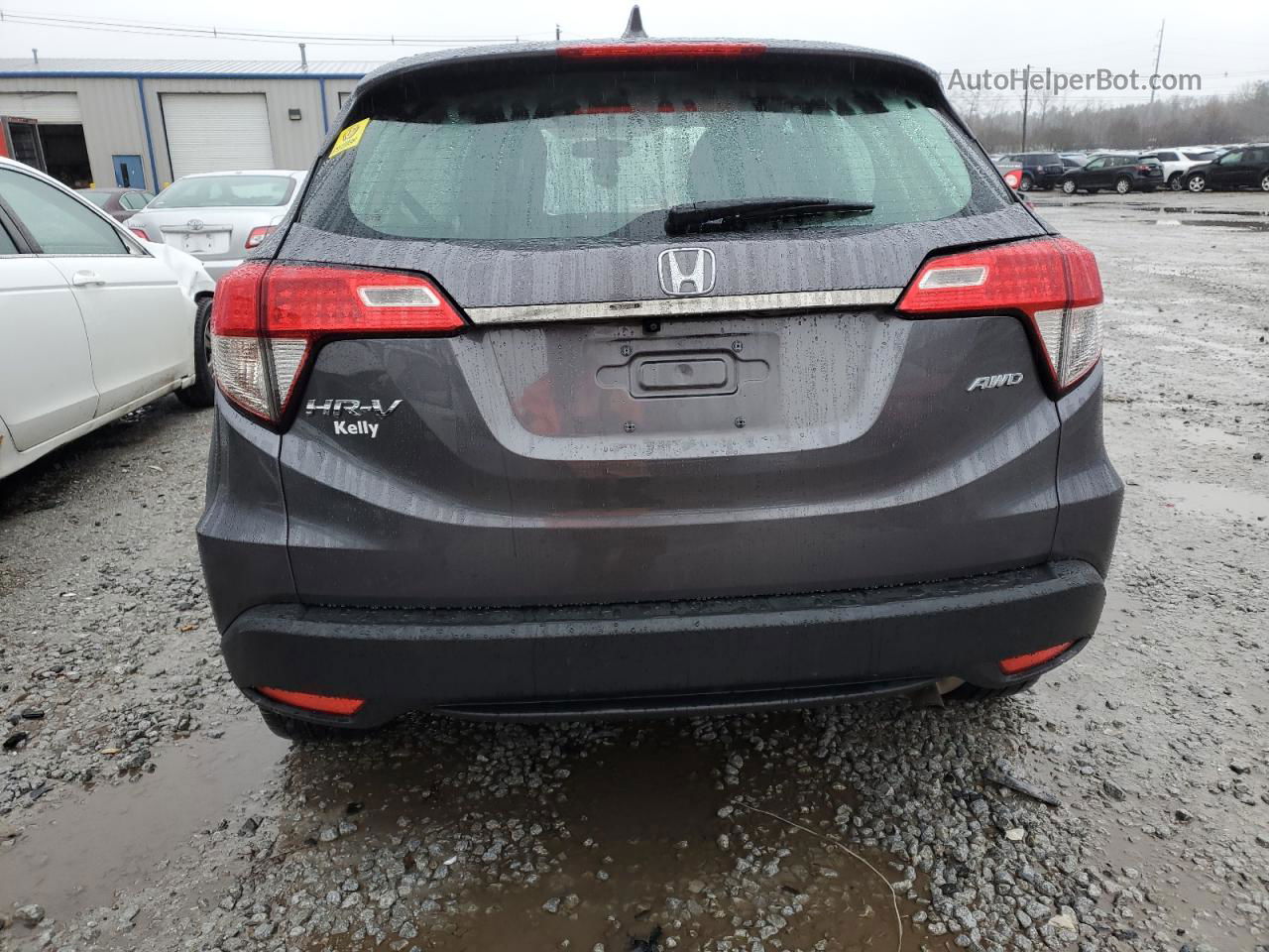 2019 Honda Hr-v Lx Gray vin: 3CZRU6H39KG722587