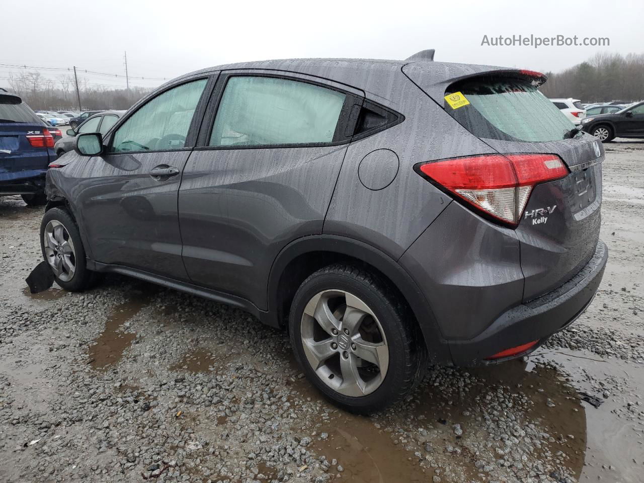 2019 Honda Hr-v Lx Gray vin: 3CZRU6H39KG722587