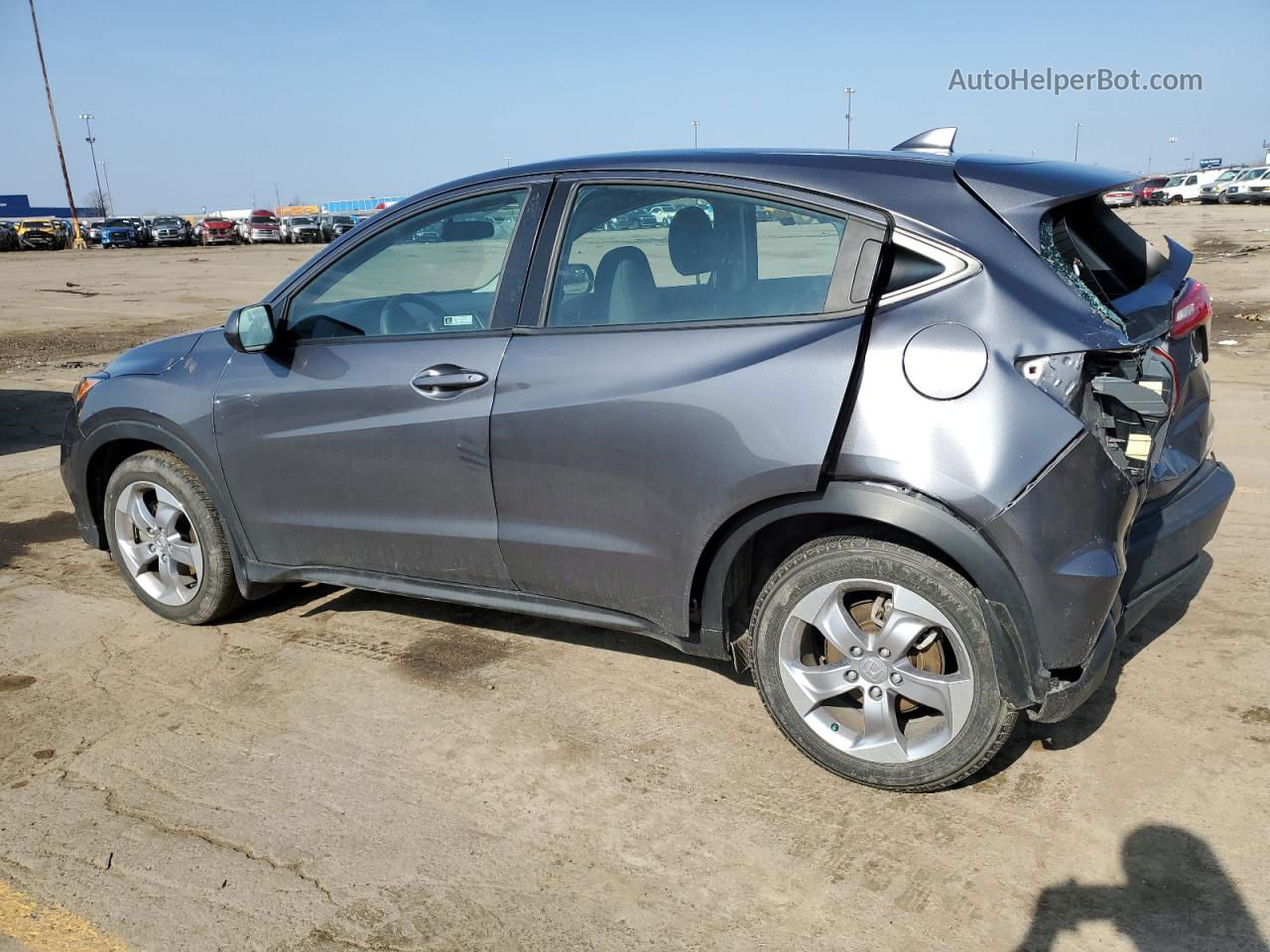 2019 Honda Hr-v Lx Gray vin: 3CZRU6H39KG726574