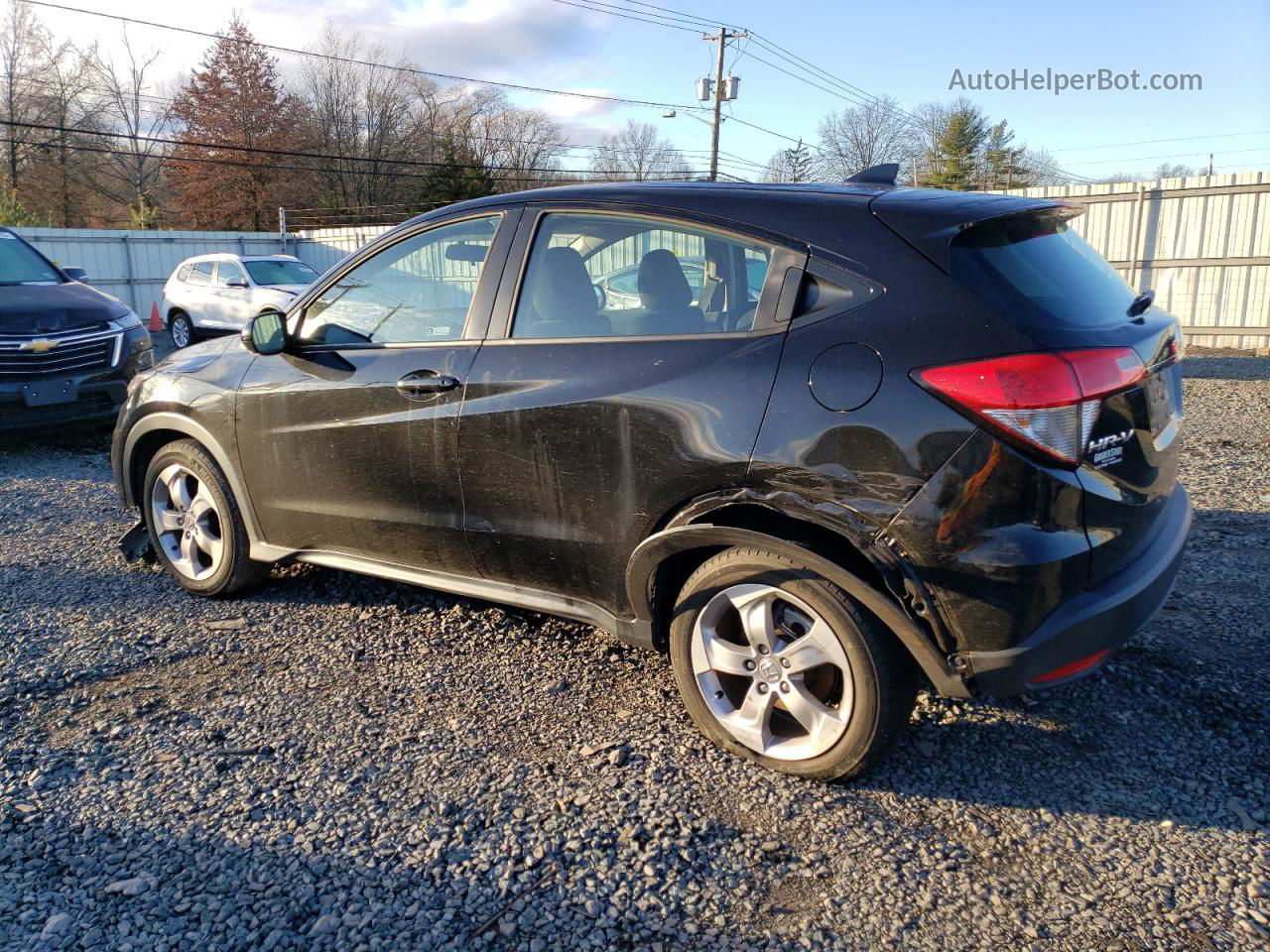 2019 Honda Hr-v Lx Black vin: 3CZRU6H39KG734156