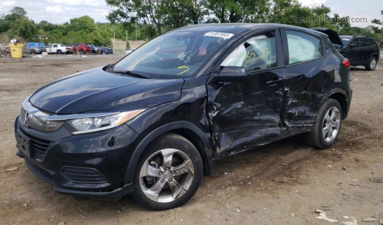 2019 Honda Hr-v Lx Black vin: 3CZRU6H39KG734285