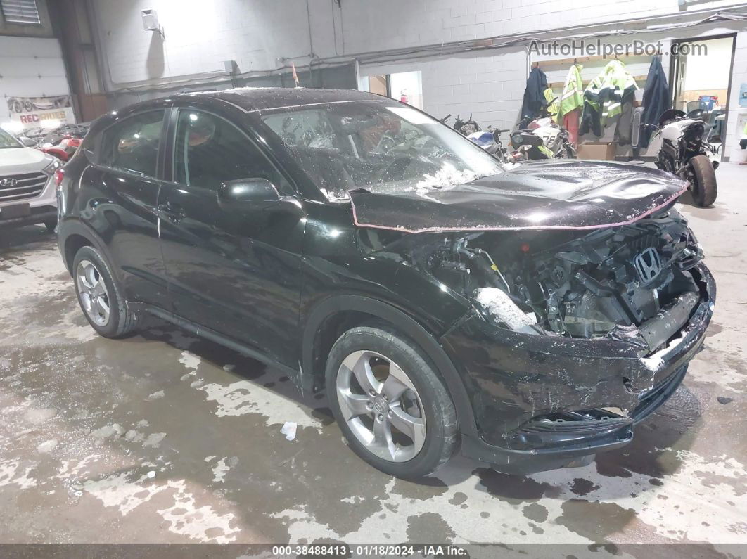 2019 Honda Hr-v Lx Black vin: 3CZRU6H39KM718444