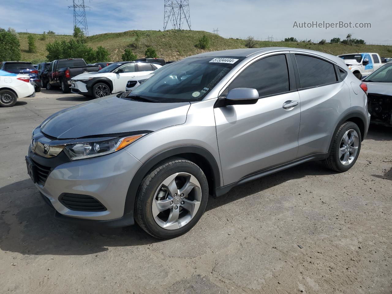 2021 Honda Hr-v Lx Silver vin: 3CZRU6H39MM732217