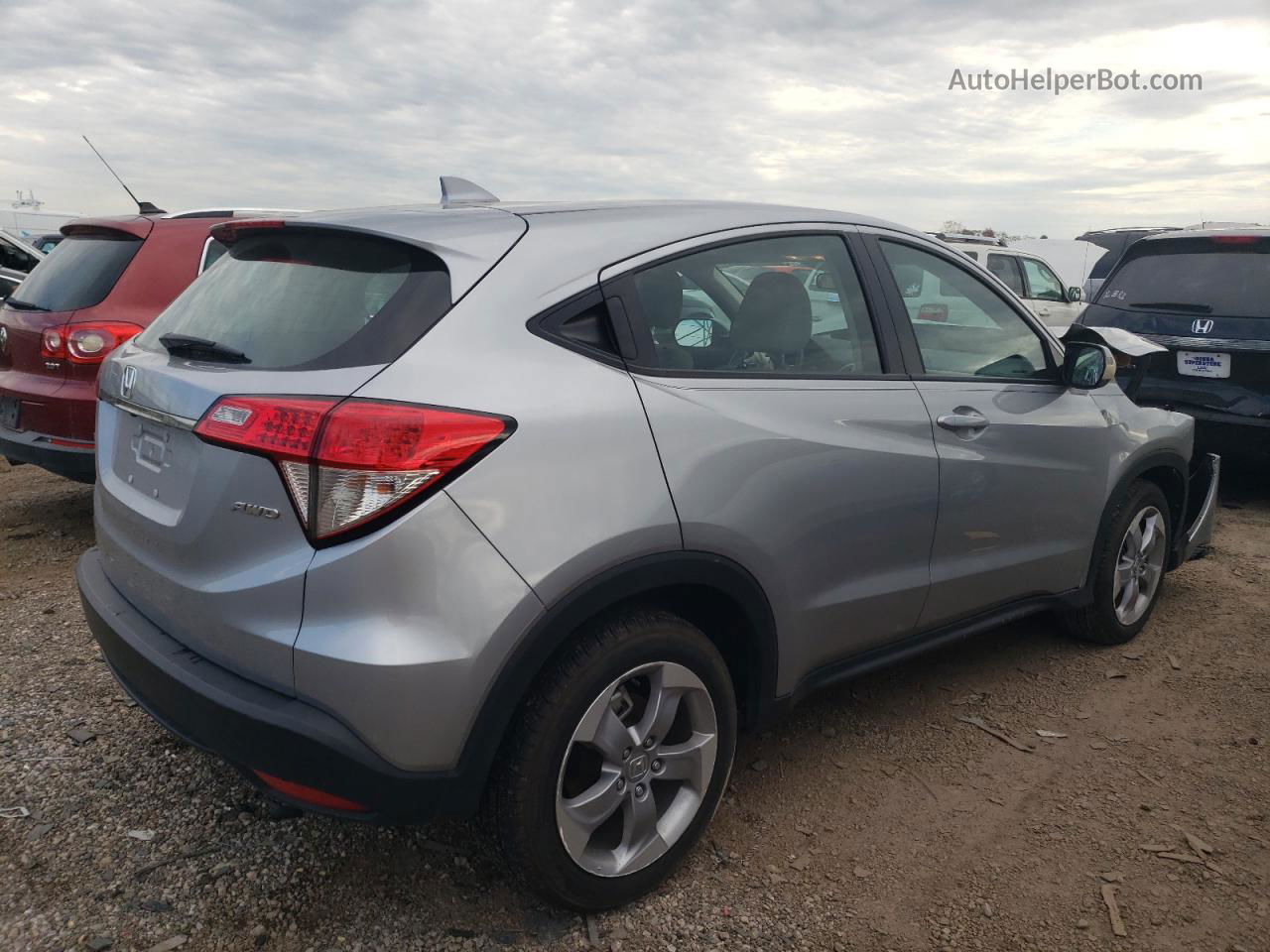 2021 Honda Hr-v Lx Gray vin: 3CZRU6H39MM733061