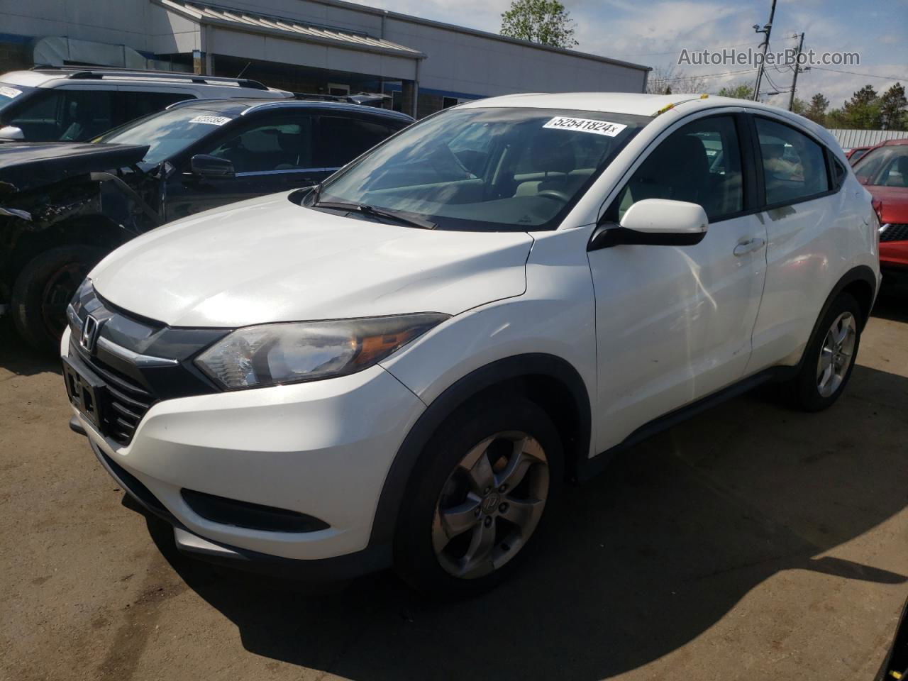 2016 Honda Hr-v Lx White vin: 3CZRU6H3XGM716693