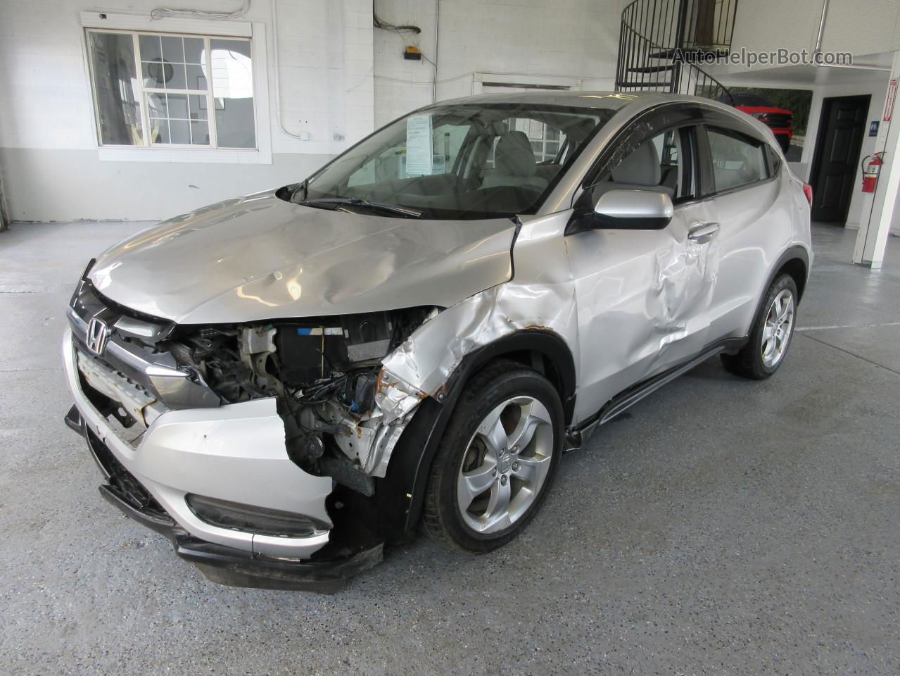 2016 Honda Hr-v Lx Silver vin: 3CZRU6H3XGM719500