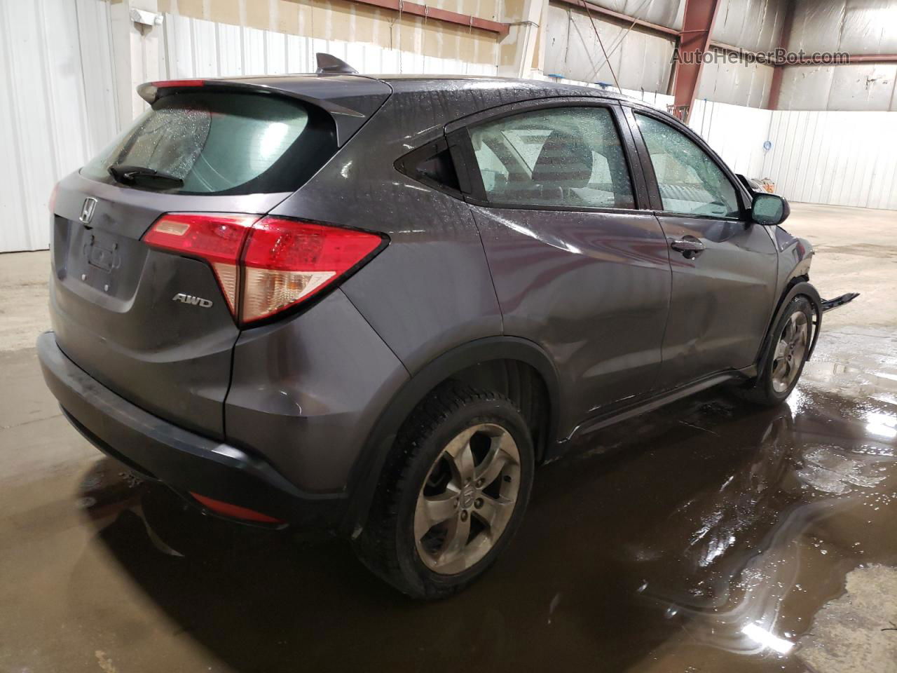 2016 Honda Hr-v Lx Серый vin: 3CZRU6H3XGM744929